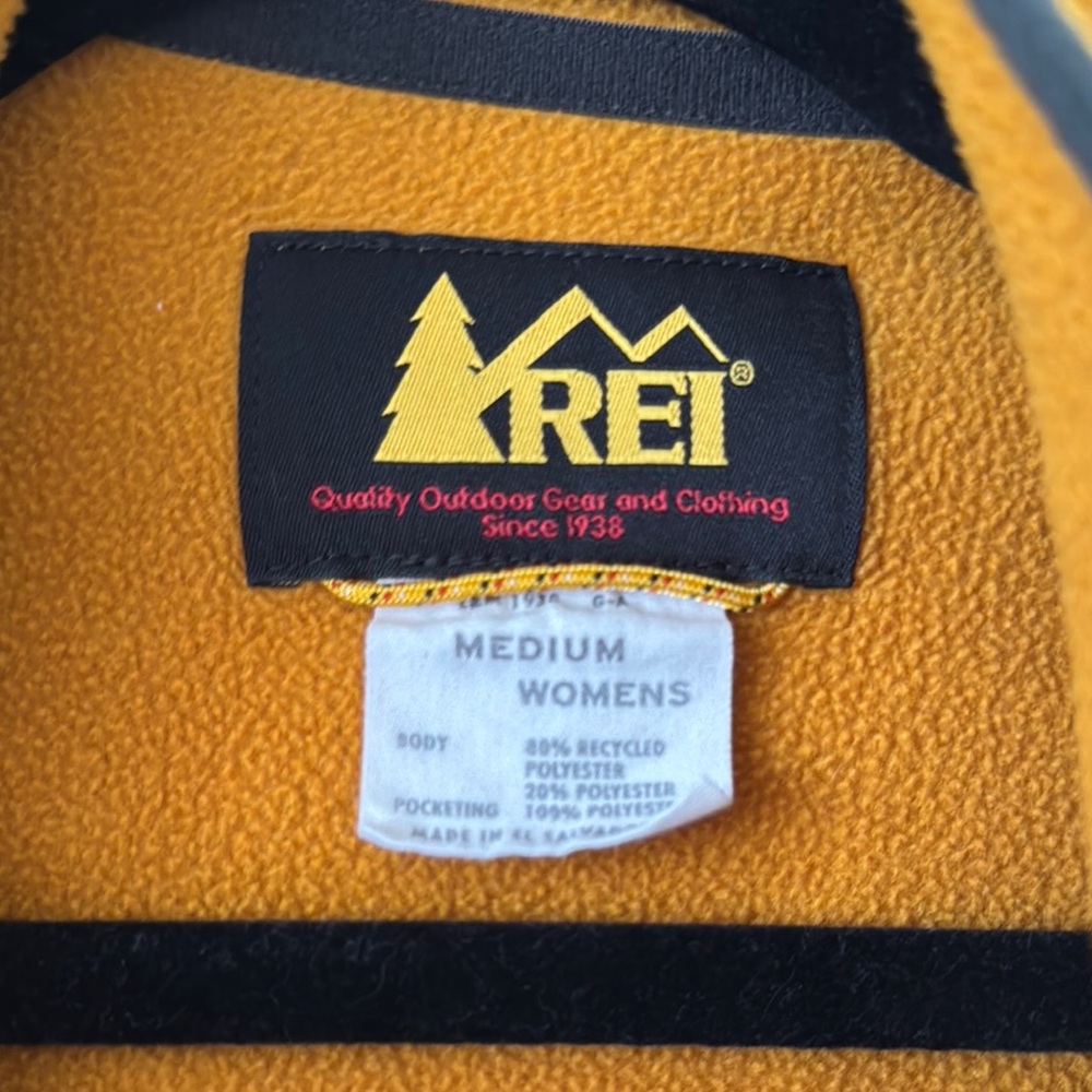 Women’s  Mustard Fleece Jacket - Picture 2 of 4